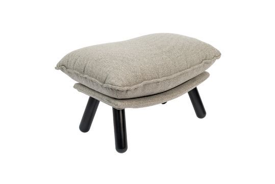 Lazy Sack light grey Pouf Clipped