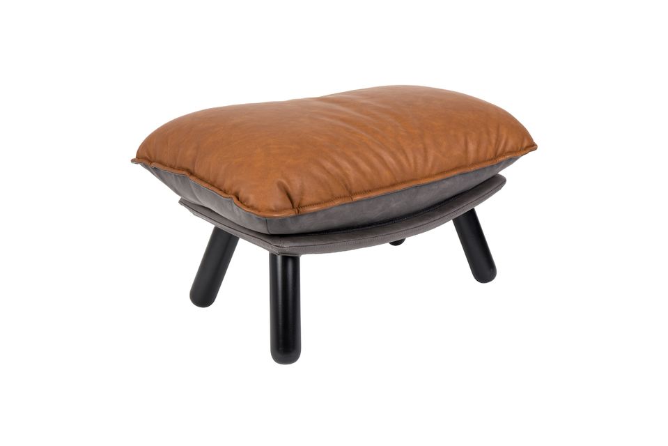 Lazy Slack Li Brown pouf Zuiver