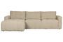 Miniature Left corner sofa in beige fabric Bar Clipped