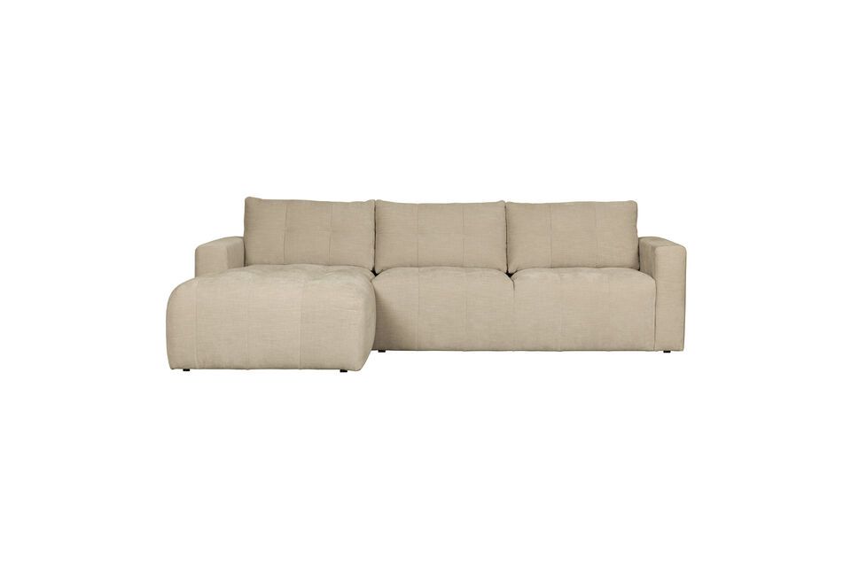 Left corner sofa in beige fabric Bar Vtwonen