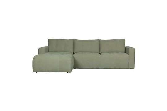 Left corner sofa in green fabric Bar Clipped