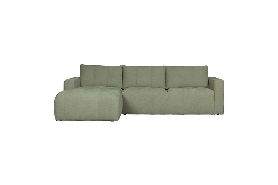 Left corner sofa in green fabric Bar Vtwonen