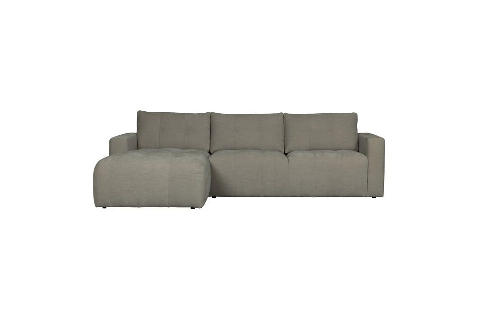 Left corner sofa in light grey fabric Bar Vtwonen