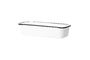 Miniature Leojac white serving dish in pewter Clipped