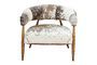 Miniature Les Rocheuses cow and oak armchair Clipped
