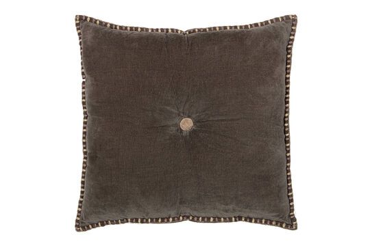 Levy mocca velvet cushion Clipped
