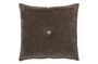 Miniature Levy mocca velvet cushion Clipped