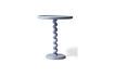 Miniature Light blue aluminum side table Twister 4