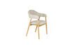 Miniature Light brown fabric armchair Indy 1