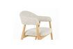 Miniature Light brown fabric armchair Indy 4