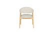 Miniature Light brown fabric armchair Indy 5