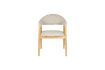 Miniature Light brown fabric armchair Indy 6