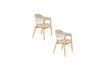 Miniature Light brown fabric armchair Indy 9