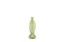Miniature Light Green Glass Vase H30 Fish Clipped