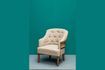Miniature Linen and jute armchair Valbelle 2
