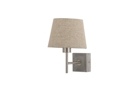 Linen wall lamp Stellio Clipped
