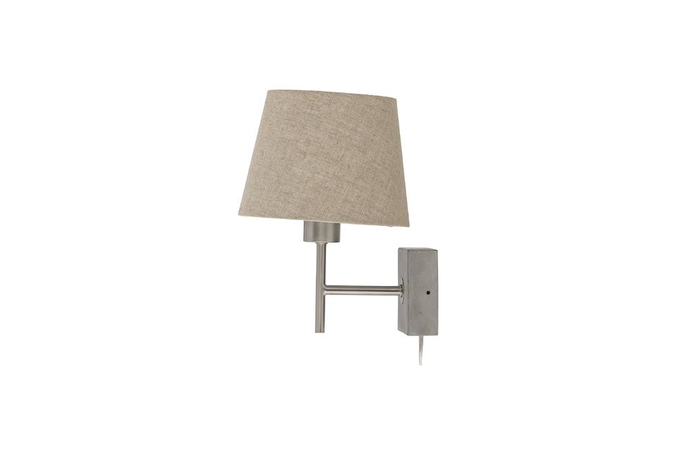 The Stellio Wall Sconce from Bloomingville is a practical lamp in a beautiful iron color with a