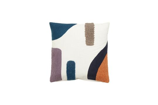 Lines Cotton cushion cover Clipped