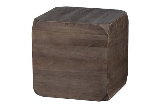 Lio dark brown wooden side table