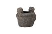 Miniature Liona stoneware grey flower pot 4