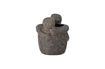 Miniature Liona stoneware grey flower pot 5