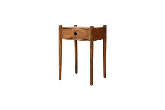 Lior dark wood bedside table