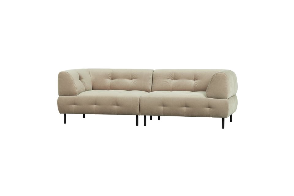This 4-seater sofa Lloyd was designed by the Dutch decoration brand WOOD