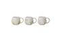 Miniature Lot of 3 mugs in stoneware Palma Clipped