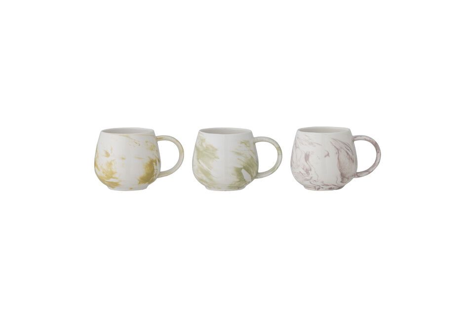 Lot of 3 mugs in stoneware Palma Bloomingville