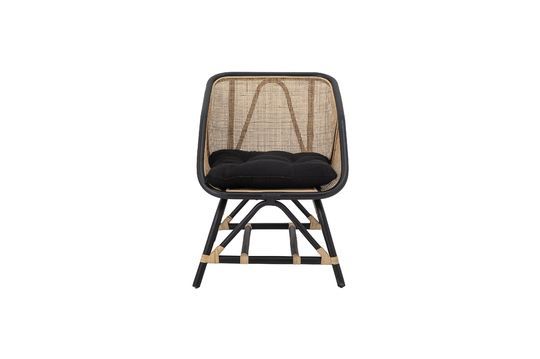 Loue black wicker armchair Clipped