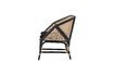 Miniature Loue black wicker armchair 7