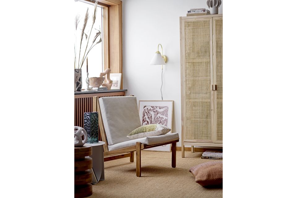 A pure Nordic style for a chaise longue with Danish accents