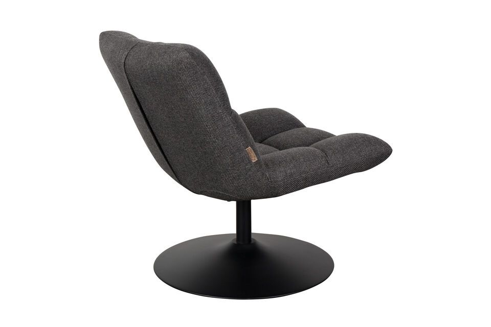Lounge chair in dark grey Bar - 8
