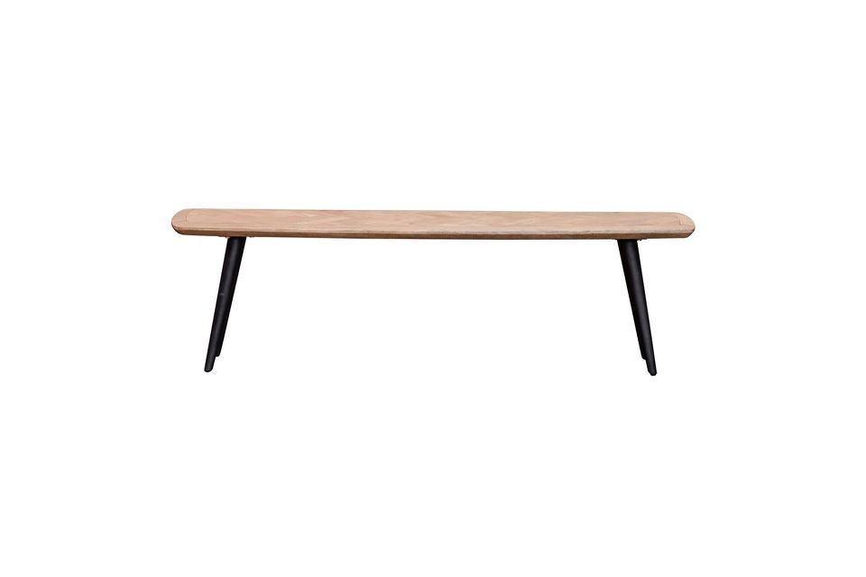 Opt for the companion style with the Loupiac bench signed by the furniture brand Chehoma