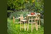 Miniature Luar beige teak dining table 5