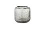 Miniature Luzillat Grey glass lantern for votive candle Clipped