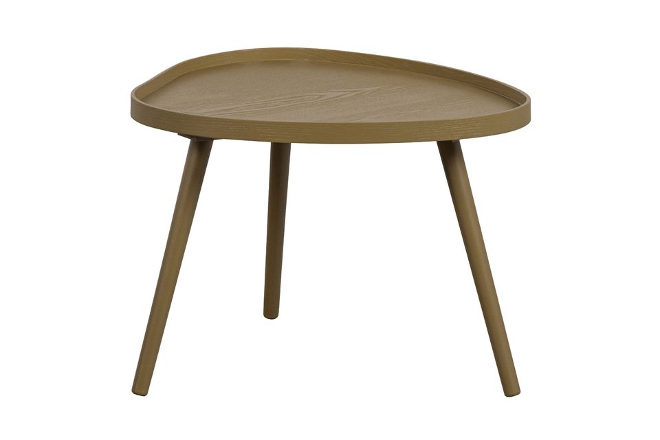 Mae khaki wood side table Woood