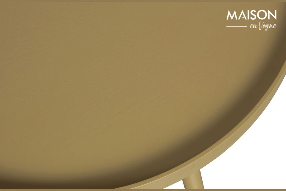 Made of MDF, this table is distinguished by a smooth surface that is pleasant to the touch