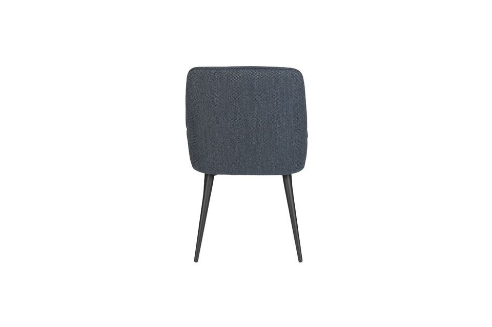 Magnus chair in blue fabric - 8