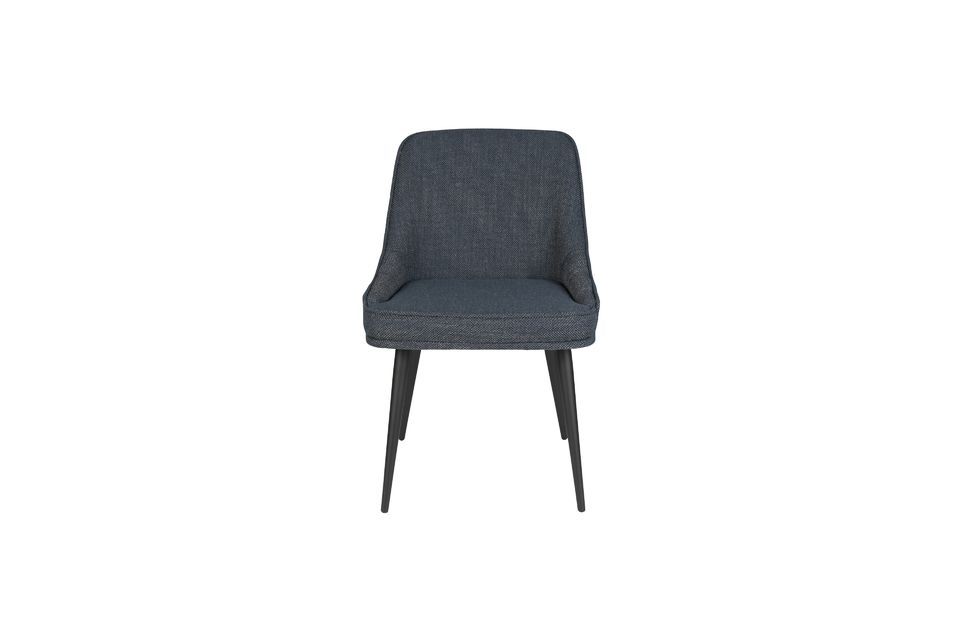 Magnus chair in blue fabric - 11
