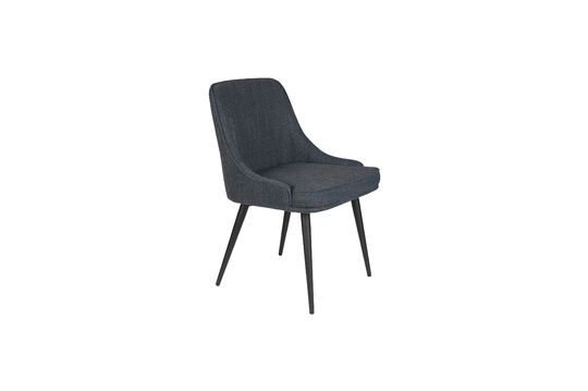 Magnus chair in blue fabric Clipped