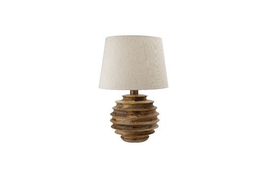 Magny table lamp made of mango wood Clipped