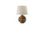 Miniature Magny table lamp made of mango wood Clipped
