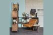 Miniature Makine brown leather armchair 5