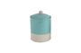 Miniature Mantet Jar with lid Blue Clipped
