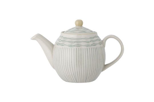 Maple blue stoneware teapot