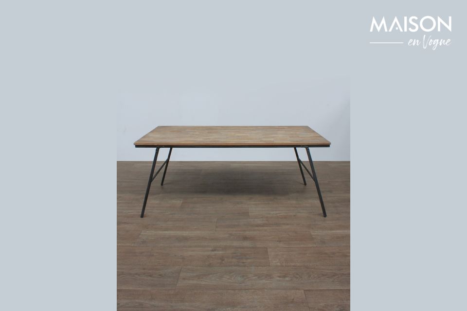 Market folding table in recycled teak Chehoma