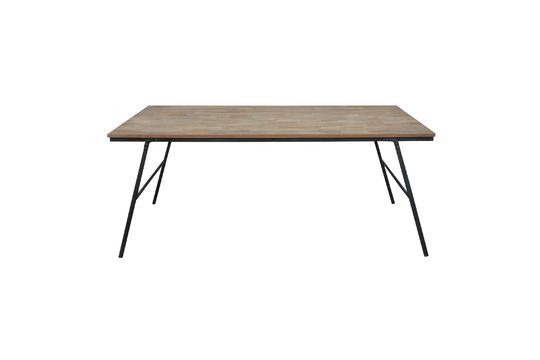 Market folding table in recycled teak Clipped