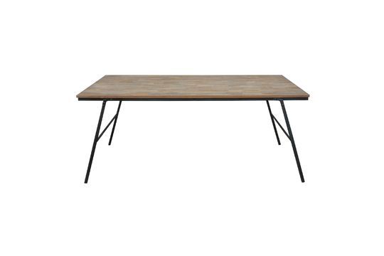 Market folding table in recycled teak