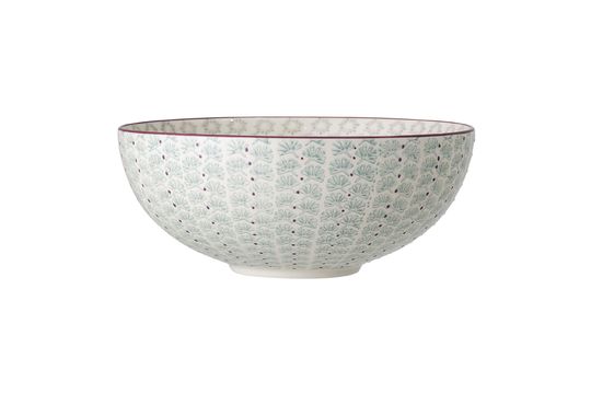 Maya blue stoneware salad bowl